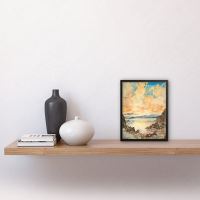Pastel Colour Atmospheric Cloud Sunrise Over Mono Lake - Single Picture Frame Print