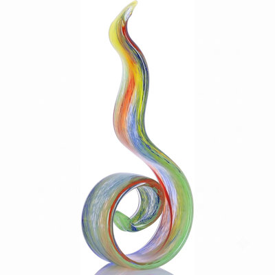 Glass Flame Sculpture
