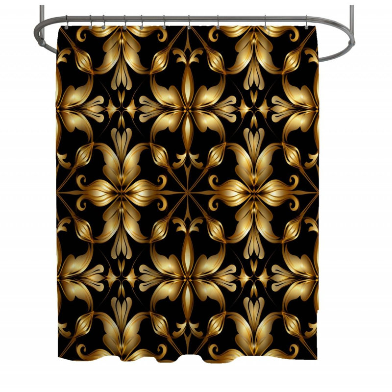 Rideau de douche Luxury - acanthus, H 83 po x l 70 po