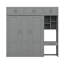 Grand lit escamotable mural grand format avec bureau, armoire supérieure et unités de rangement-1859295429-1859295430