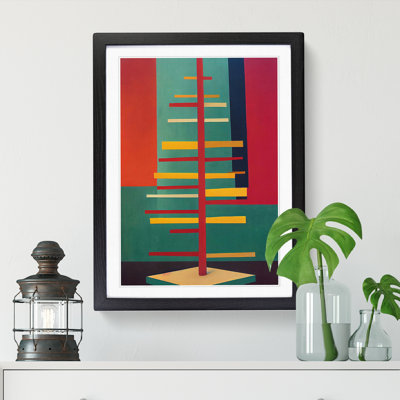 Retro Tree - Single Picture Frame Print