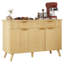 Buffet moderne cannelé avec tablettes réglables