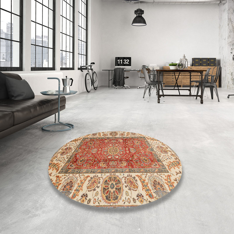 Tapis abstrait moderne 3718, Rond 4 pi