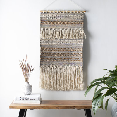 Suspension en jute Pasha avec tringle