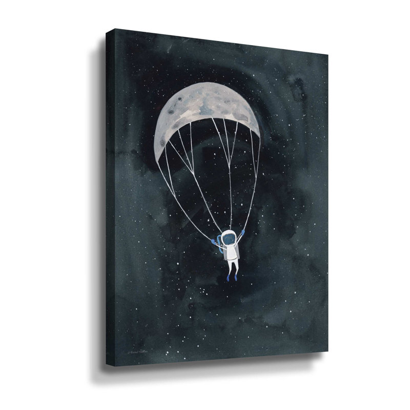 «Parachute Moon», reproduction d'impression sur toile, H 32 po x l 24 po x P 2 po, Toile tendue