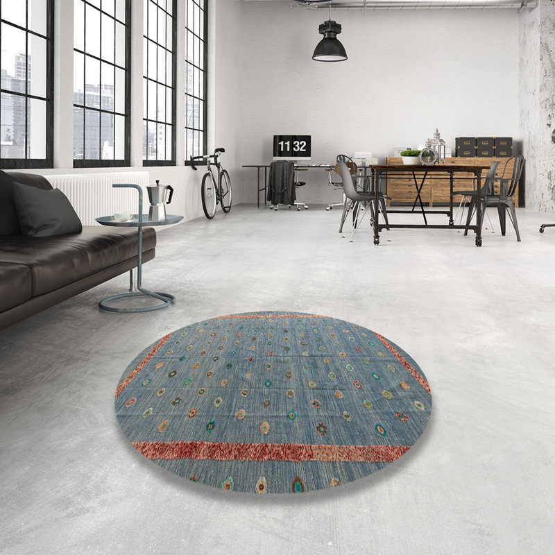 Tapis abstrait moderne 4591, Rond 8 pi