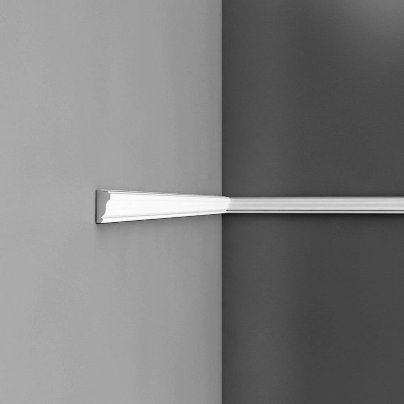 5/8 in D x 1-3/8 in W x 78-3/4 in L Primed White Plain Polystyrene Panel Moulding