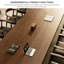 Table de conférence simple en bois massif brun noisette-130119363