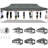 30 Ft. W x 10 Ft. D Metal Pop-Up Canopy Tent-100023534