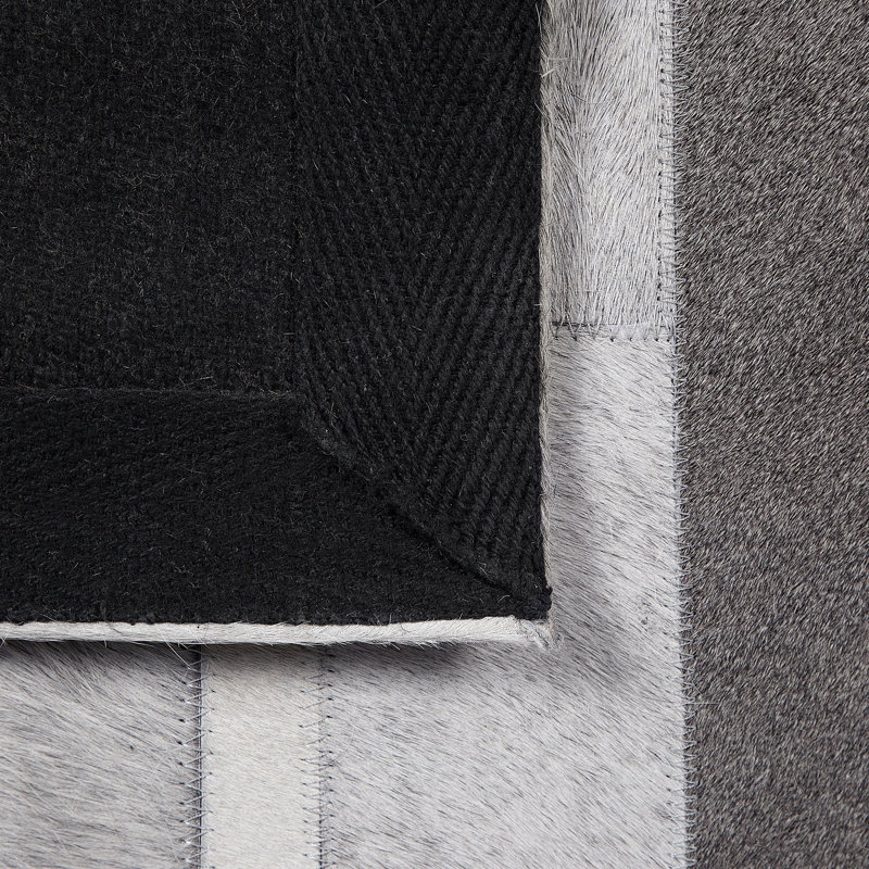 Jon Striped Hand Woven Area Rug, Rectangle: 140 x 200cm