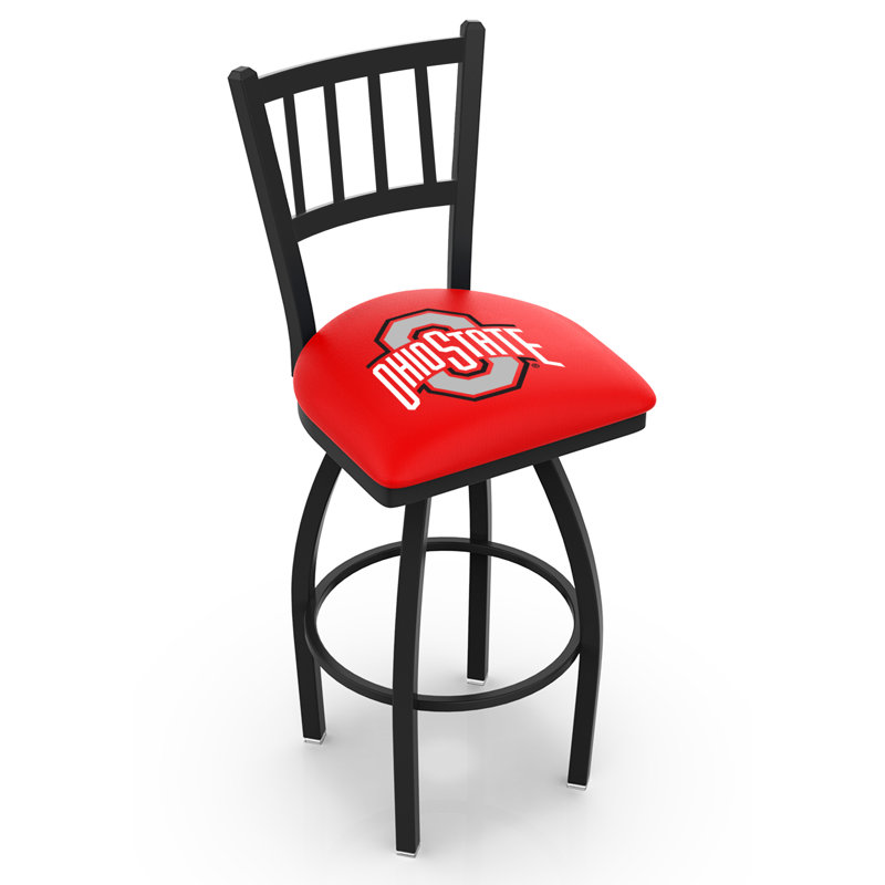NCAA Swivel 25" Counter Stool, Ohio State Buckeyes, 25" Height