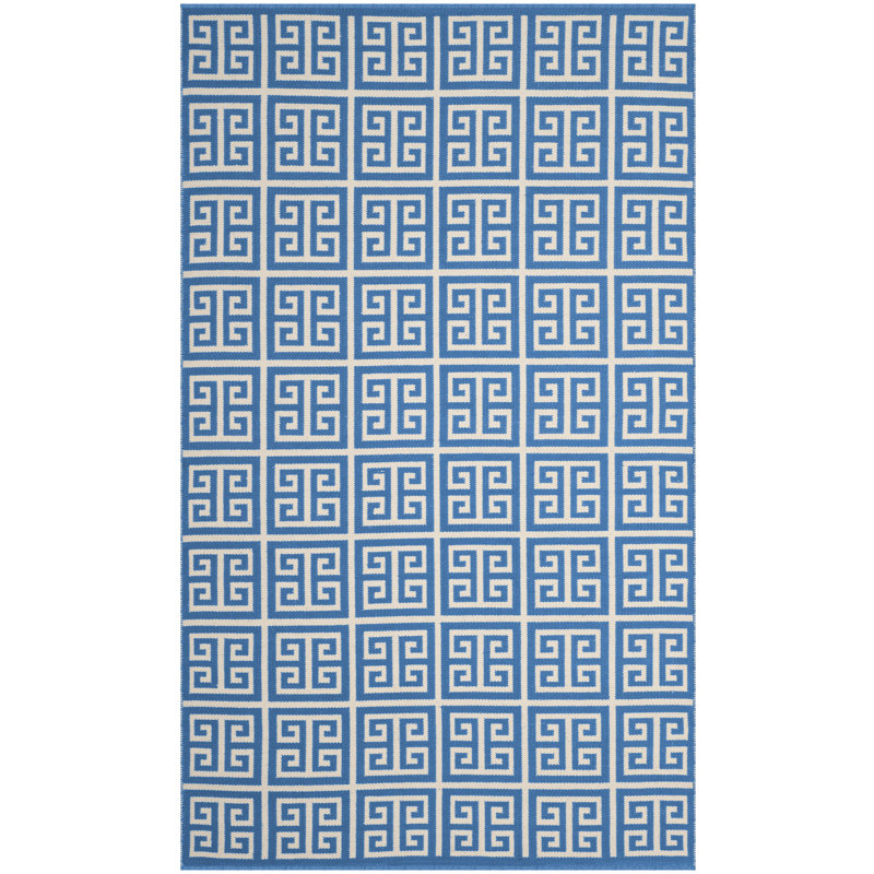 Royalton Hand Woven Cotton Geometric Rug, Rectangle 3' x 5'