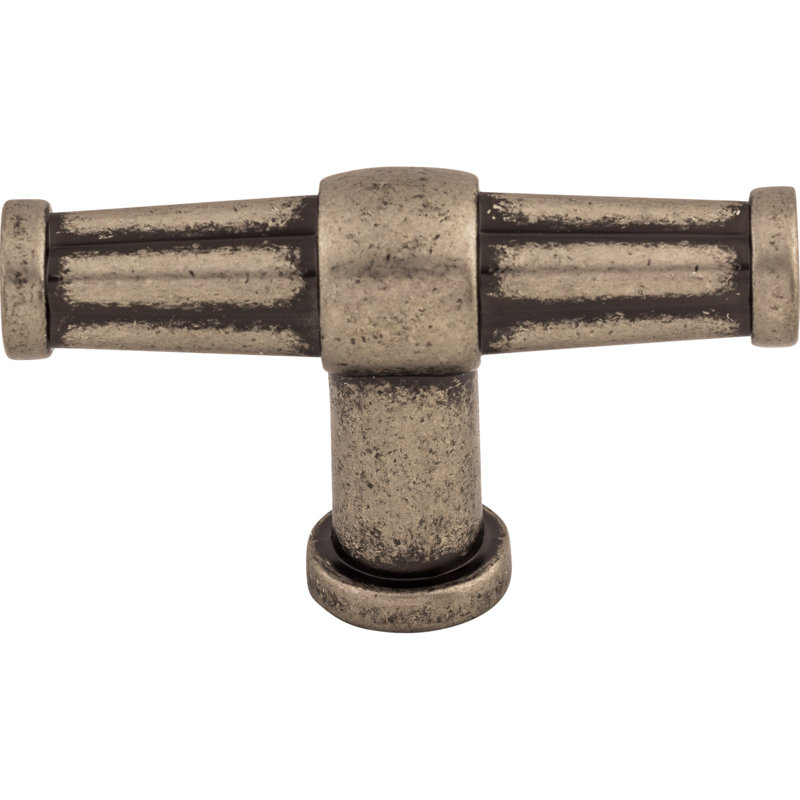 Luxor 2 1/2" Length Bar Knob, Pewter Antique