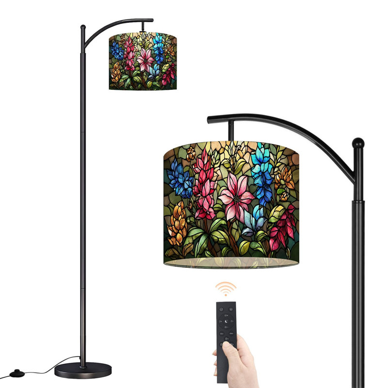 Lampe sur pied avec abat-jour réglable Arc