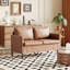 Causeuse moderne en similicuir de 51 po-1857327981