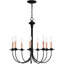 Lustre classique / traditionnel à 8 lumières de style bougie Analogie-122948990-122948992