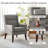 Upholstered Polyester Accent Armchair (Set Of 2)-155813891