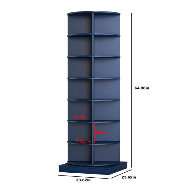 Perfect Navy Rack Latitude Run® Blue 360 Rotating Shoe Container Stand, 28 Pair Capacity ...