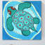 «Funky Turtle» par Nicola Joyner, reproduction sur toile tendue-19668993