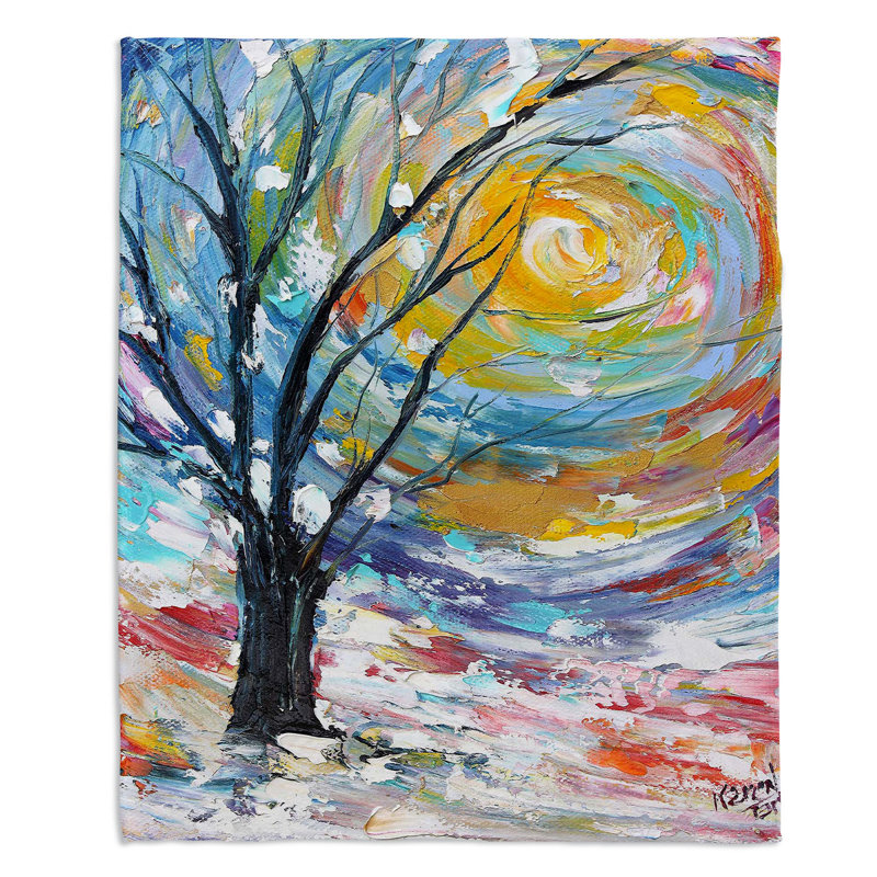Couverture sherpa pour poèmes winter, l 51 po x L 60 po