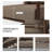 Outdoor Aluminum Patio Furniture Set, 5-Seats Patio Conversation Sofa Set with 2 Swivel Rocking Chairs and 2 Coffee Tables-1350258192