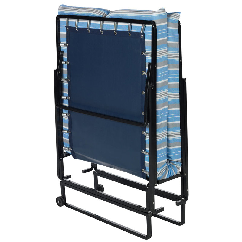 Rouleau en acier robuste Blantex XK-14 avec pieds à ouverture automatique 30 po x 72,5 po avec matelas de 3 po