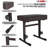 5 Core Keyboard Bench Piano Stool Thick Padded Seat Height Adjustable Keyboard Chair KBB H-ADJ BR