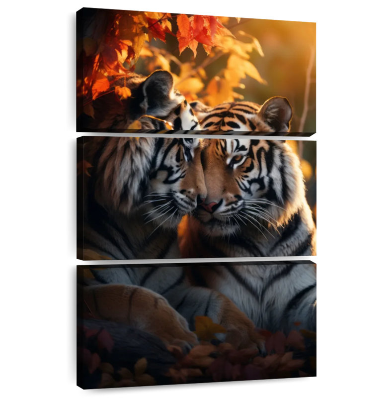 Brampt Romantic Tigers, 45" H x 28" W