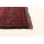 Tapis rouge foncé en laine noué à la main de conception unique 3 pi 4 po x 4 pi 8 po Iovica