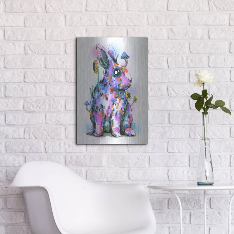 «Bunny» par Ric Stultz, art mural en métal, 16 po x 24 po, H 16 po x l 12 po
