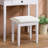 Landisburg Wood Moniya Makeup Vanity Table And Stool Set-1460219454