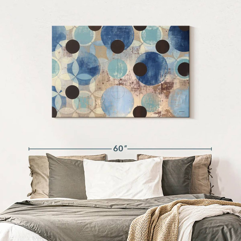 Avery Blue Dots, 30" H x 45" W