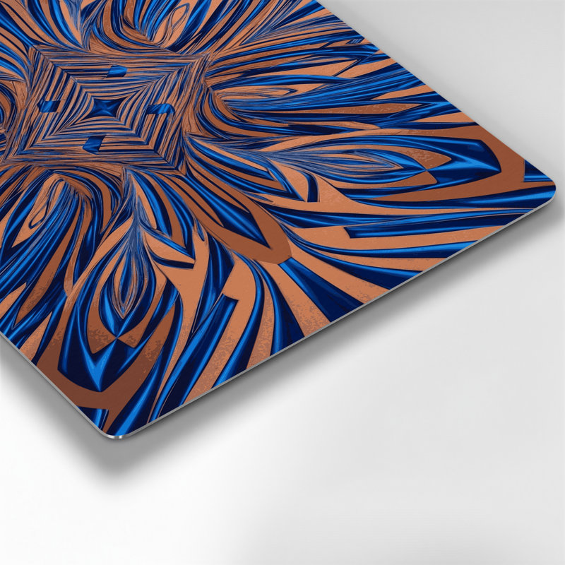 Art mural brun op Op 62, H 240 po x l 240 po x P 0,05 po