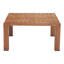 32" Natural Aluminum Square Coffee Table