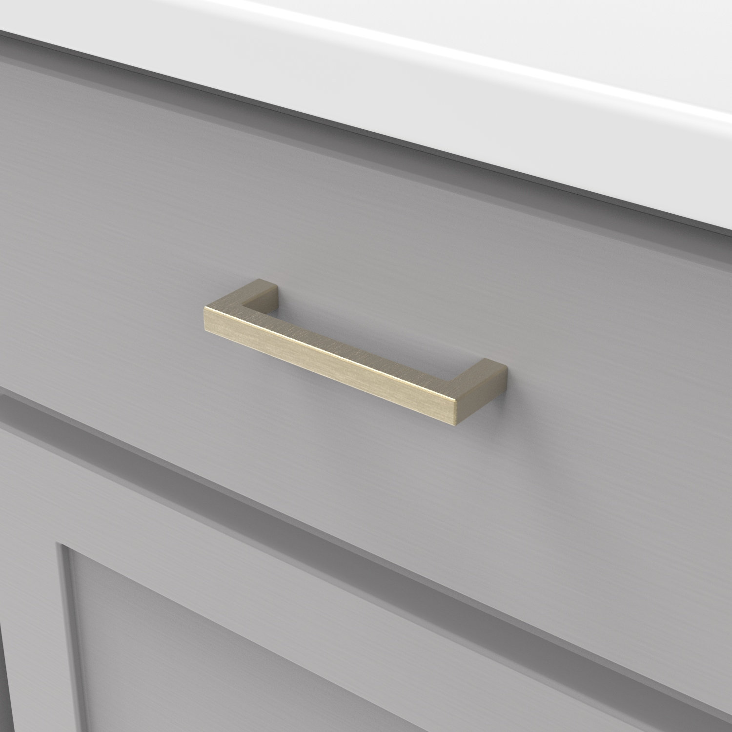 Skylight Cabinet Handle Pull, 6-5/16", Elusive Golden Nickel, 1