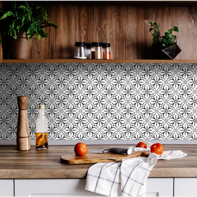 8'' W x 8'' L Vinyl Peel and Stick Mosaic Tile