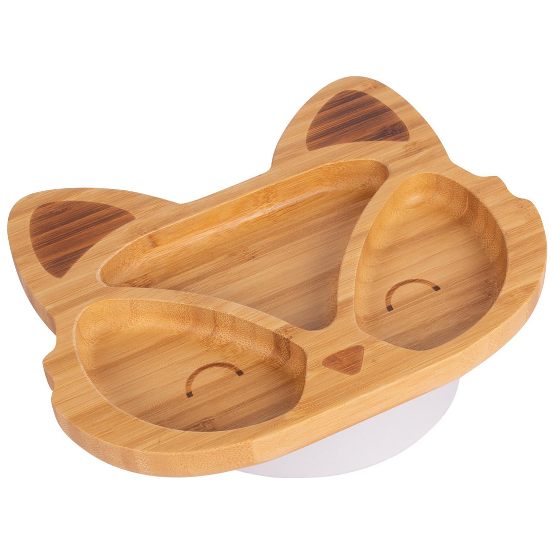 Tiny Dining - Children's Bamboo Suction Fox Plate