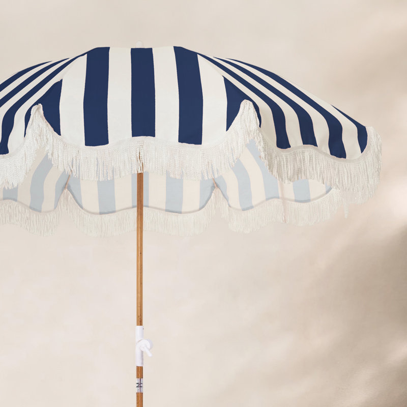 60'' W Umbrella, Navy/White