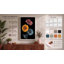 Three Gerbera Blooms Botanical - Wrapped Canvas-792484135-792484139