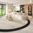 Cream style semi-circular arc negotiating sofa