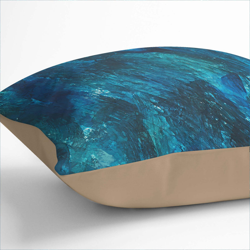 Abstract Square Throw Cushion, 55 x 55 cm, Stone