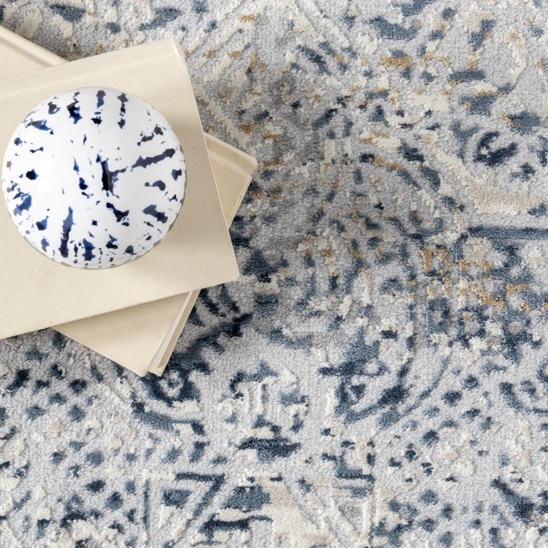 Tapis gris / beige Rubio, Rectangle 12 pi x 15 pi