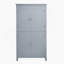 Armoire de salle de bain autoportante de 43 po de hauteur avec tablette réglable et tiroirs-1354438980