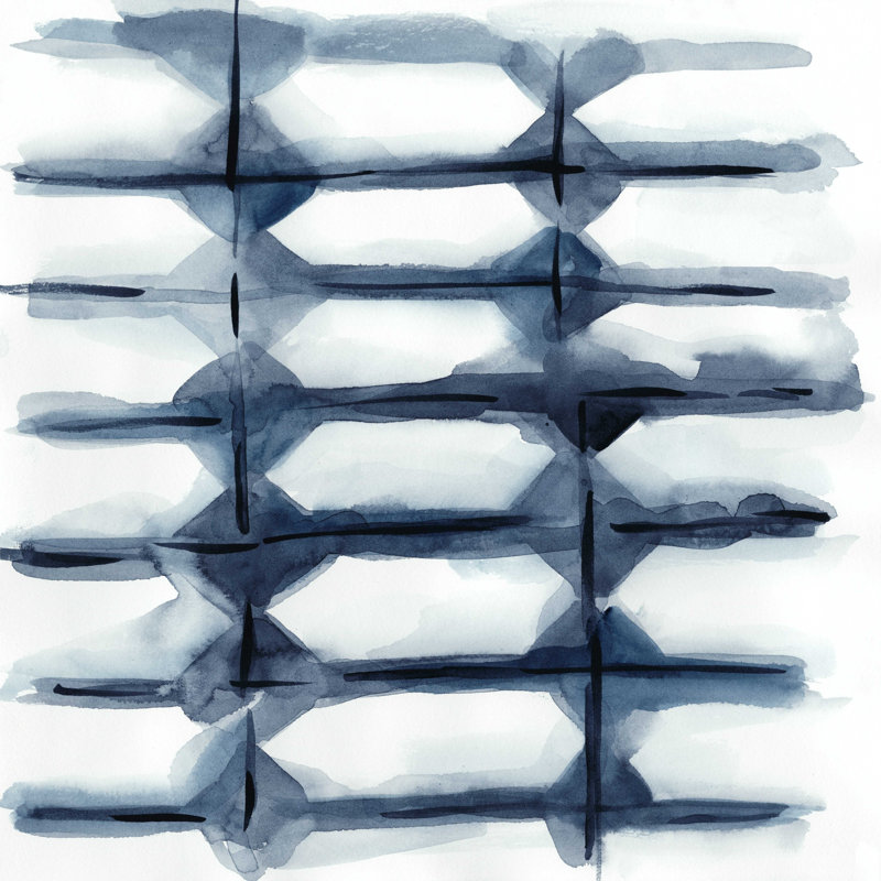 Indigo Study I, H 12 po x l 12 po x P 1,25 po