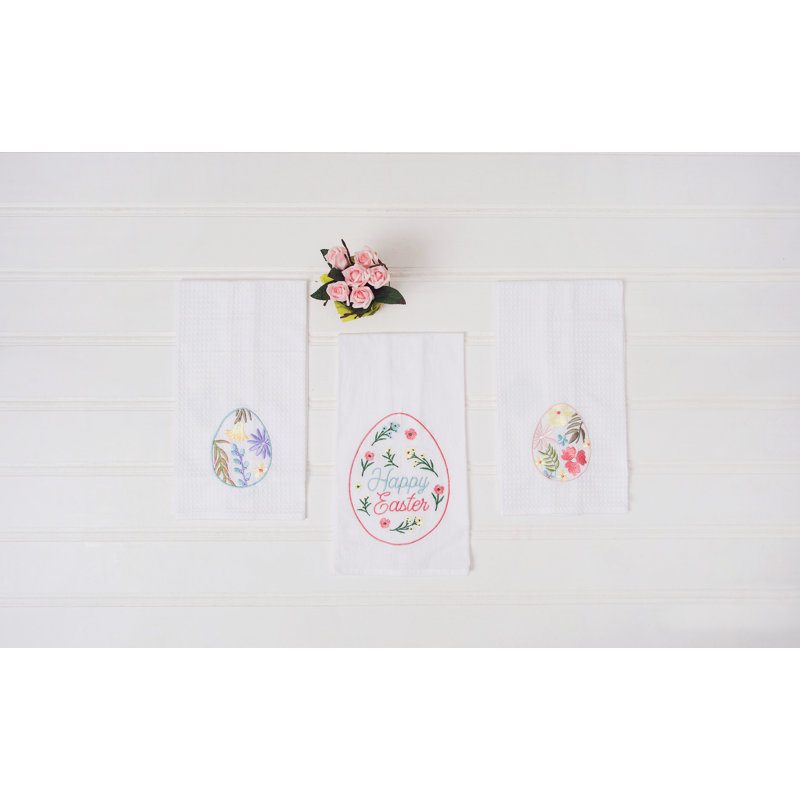 Easter Floral Egg Towel