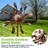 74'' Metal Kinetic Tulip Windmill, Weather Resistant Flower Wind Spinner With Solar LED Light