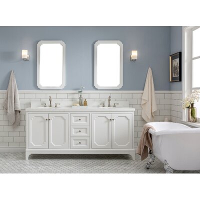 Bernardo 72"" Double Bathroom Vanity Set -  Willa Arloâ¢ Interiors, 34204C6247174AB0BAEA2C1C93030396