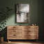 «Neutral Abstract Earth Tone Modern Minimal Landscape», reproduction d'art encadrée-610776426-610776425