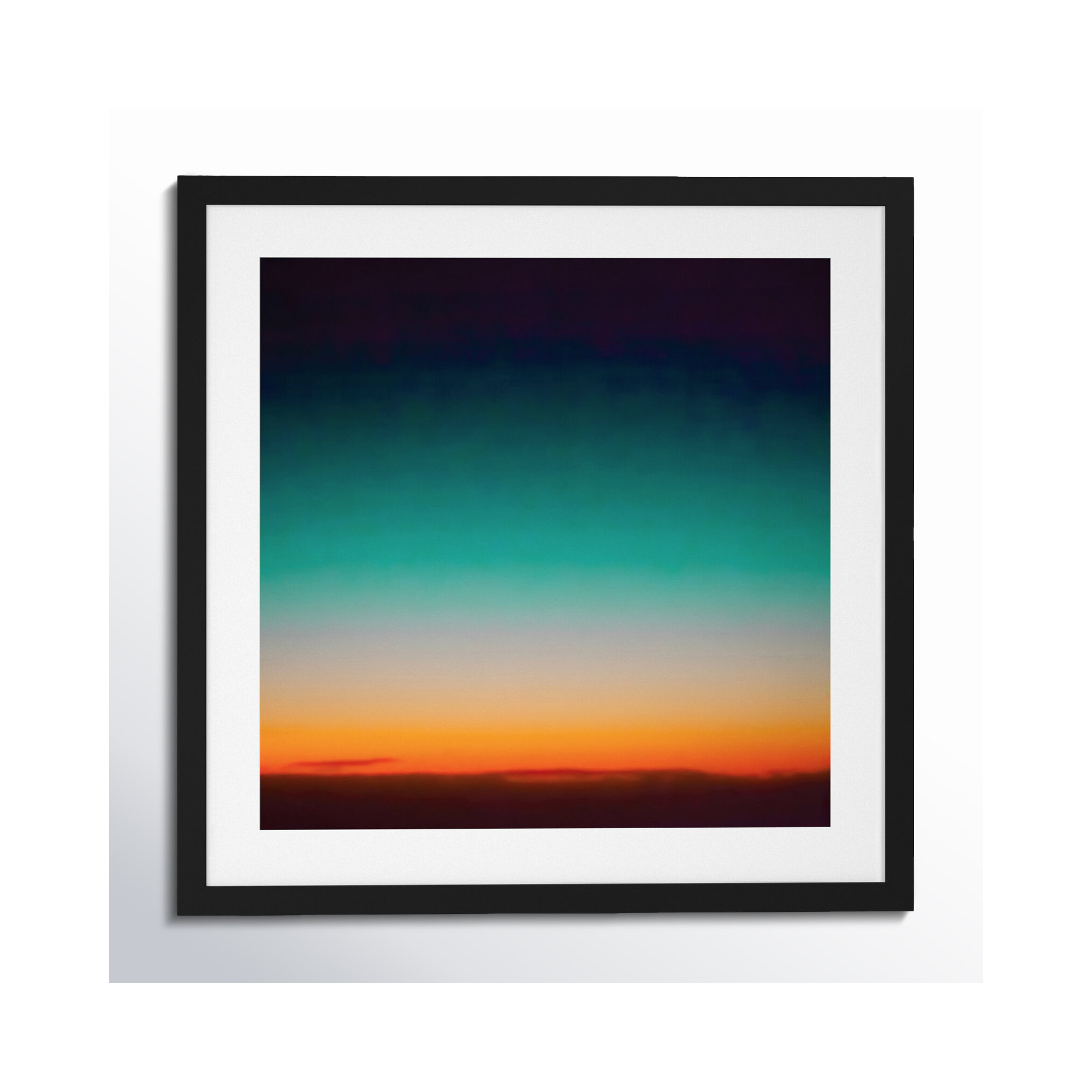 Sunrise Flying by Caroline Mint, Black, 20.25" H x 20.25" W x 0.88" D