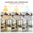 Kaelig 42" Crystal  Invisible Ceiling Fan Light with Remote Control, Retractable Fan Blades